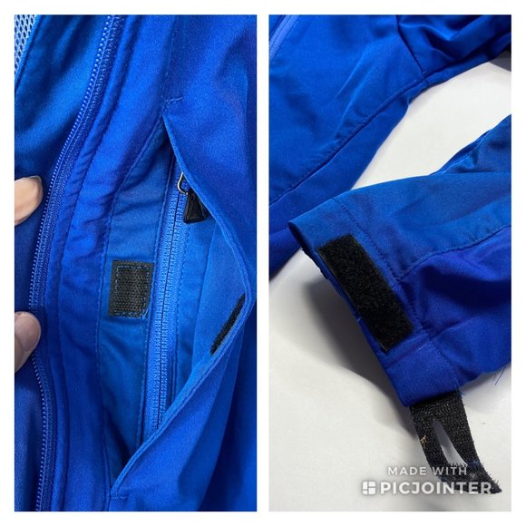 AIGLE Actimum Blue Windproof Jacket Detachable Hood M - Picture 8 of 13